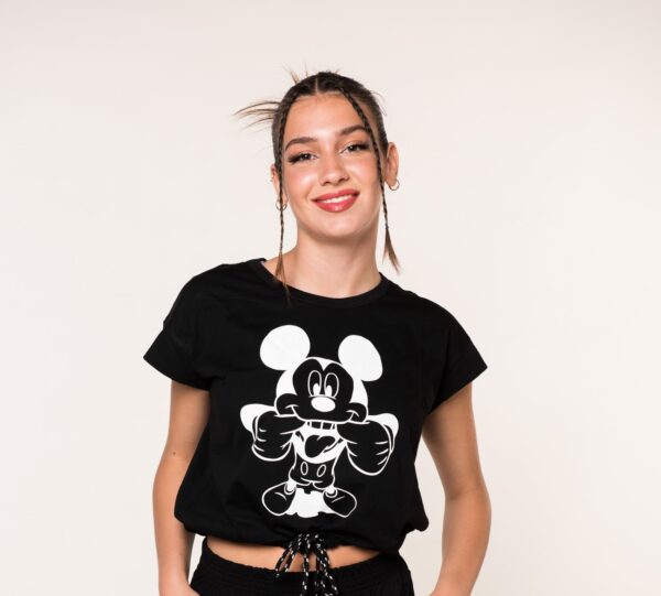 Μπλούζα κορδόνι crop top Mouse - Image 4