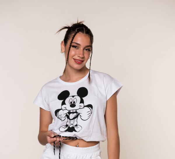 Μπλούζα κορδόνι crop top Mouse - Image 5