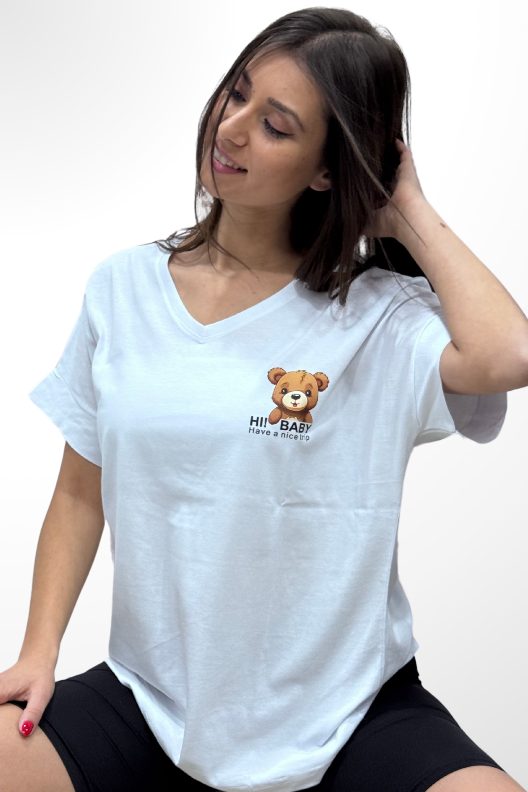 T-shirt oversized Hi! Baby