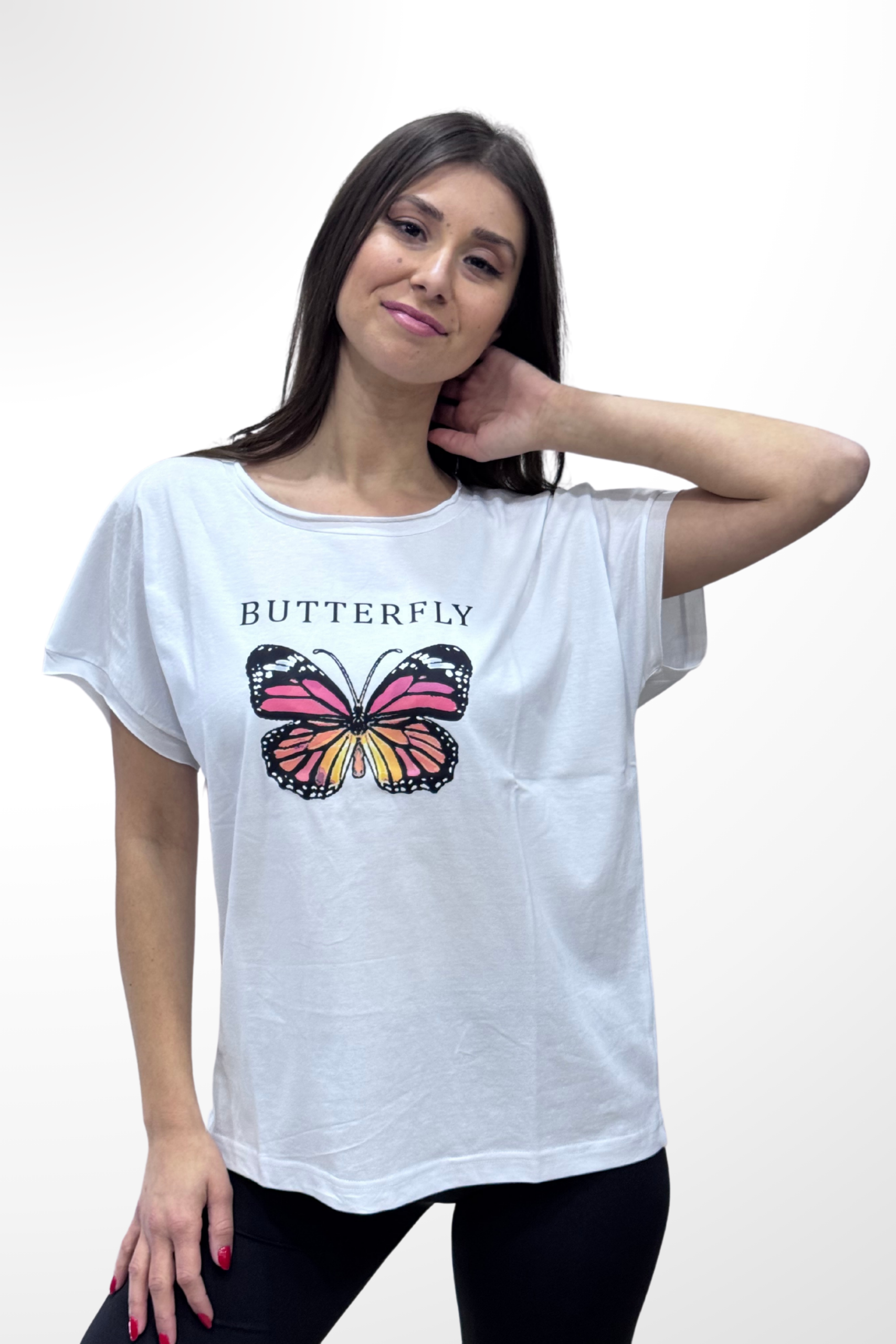T-shirt oversized Butterfly