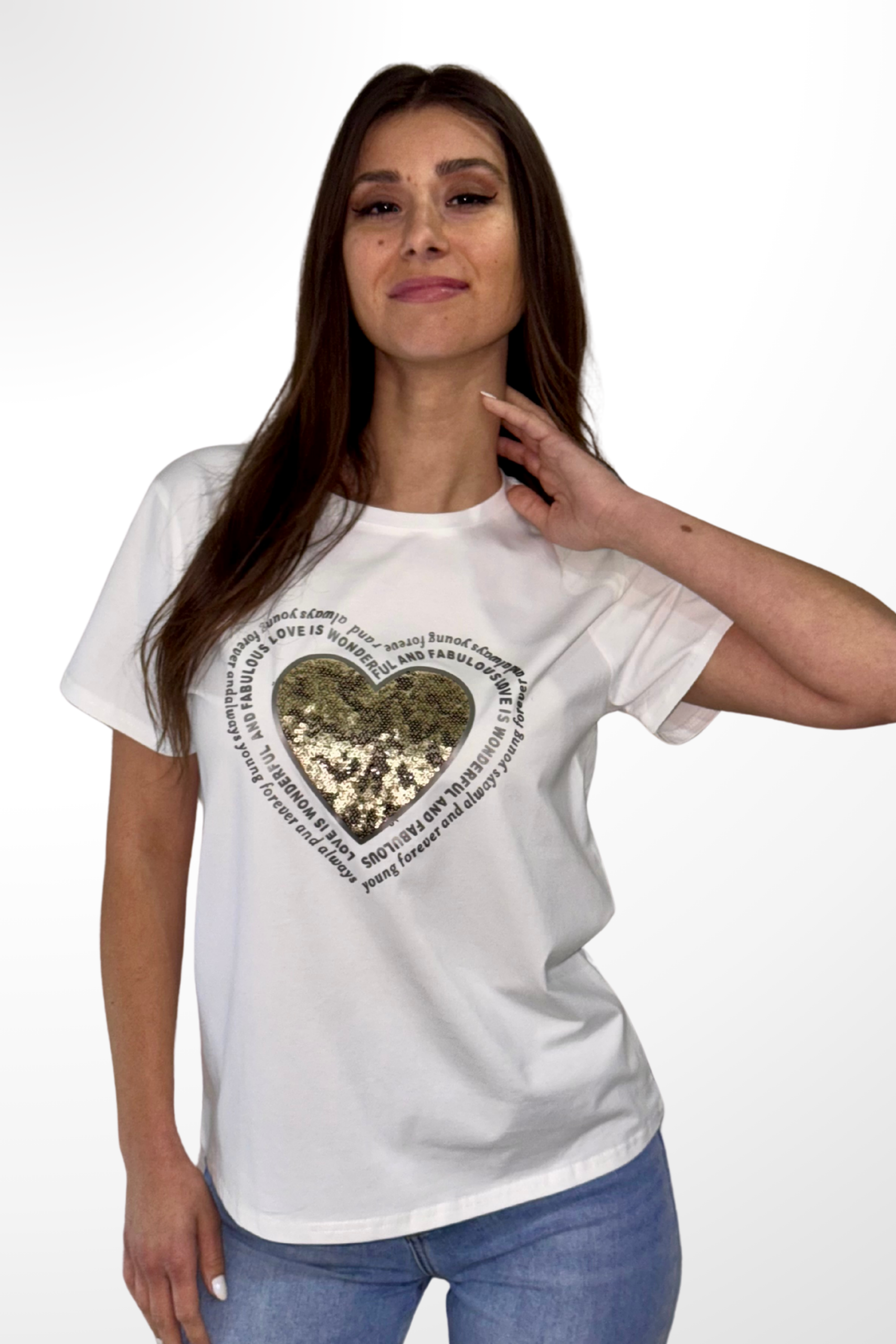 T-shirt Χρυσή Καρδιά