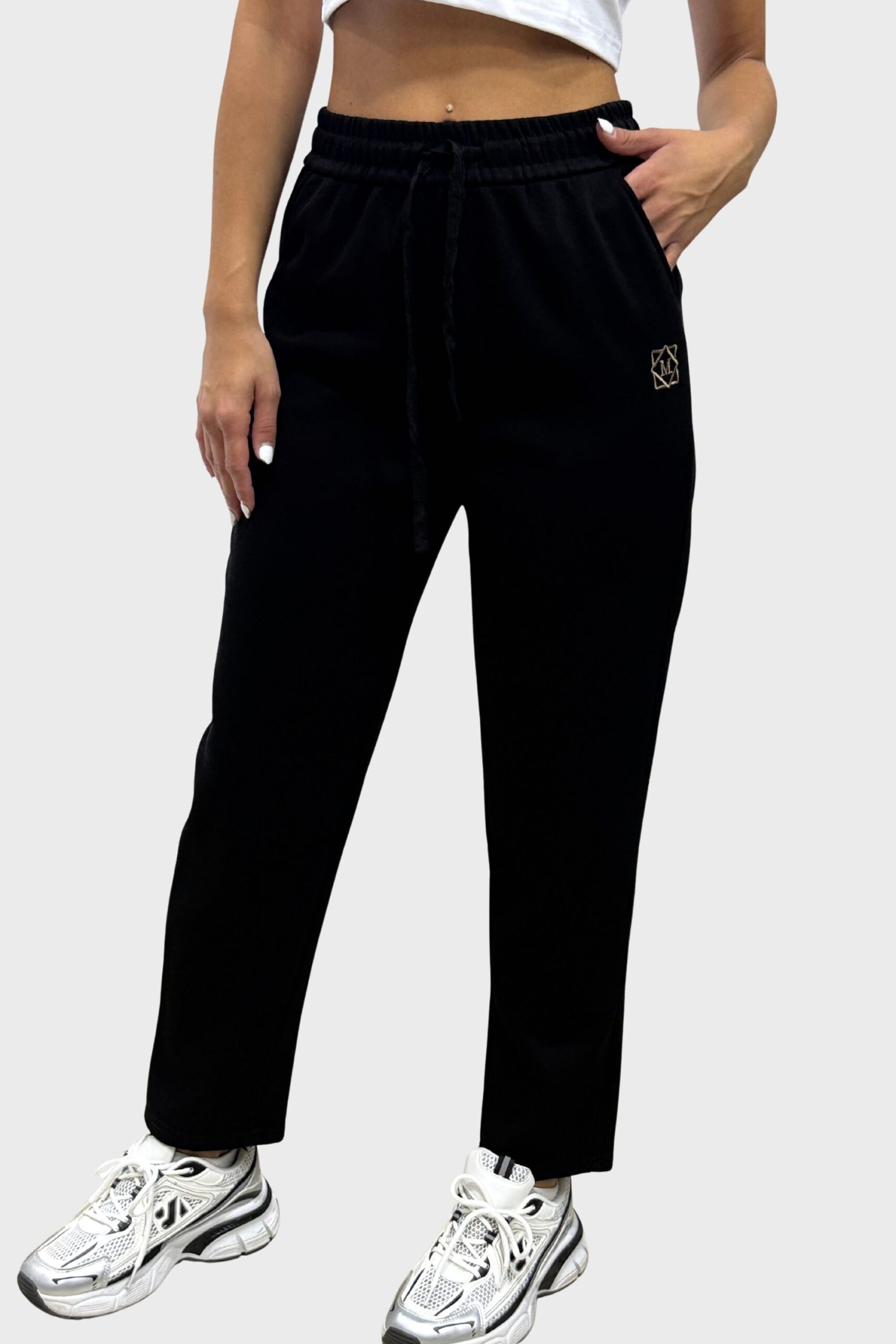 Παντελόνι φούτερ ίσιο κέντημα - Image 4