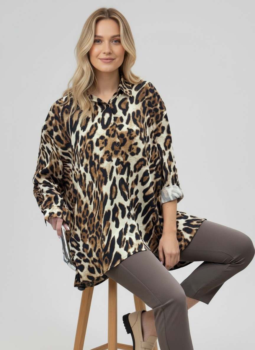 Πουκαμίσα Animal Plus Size