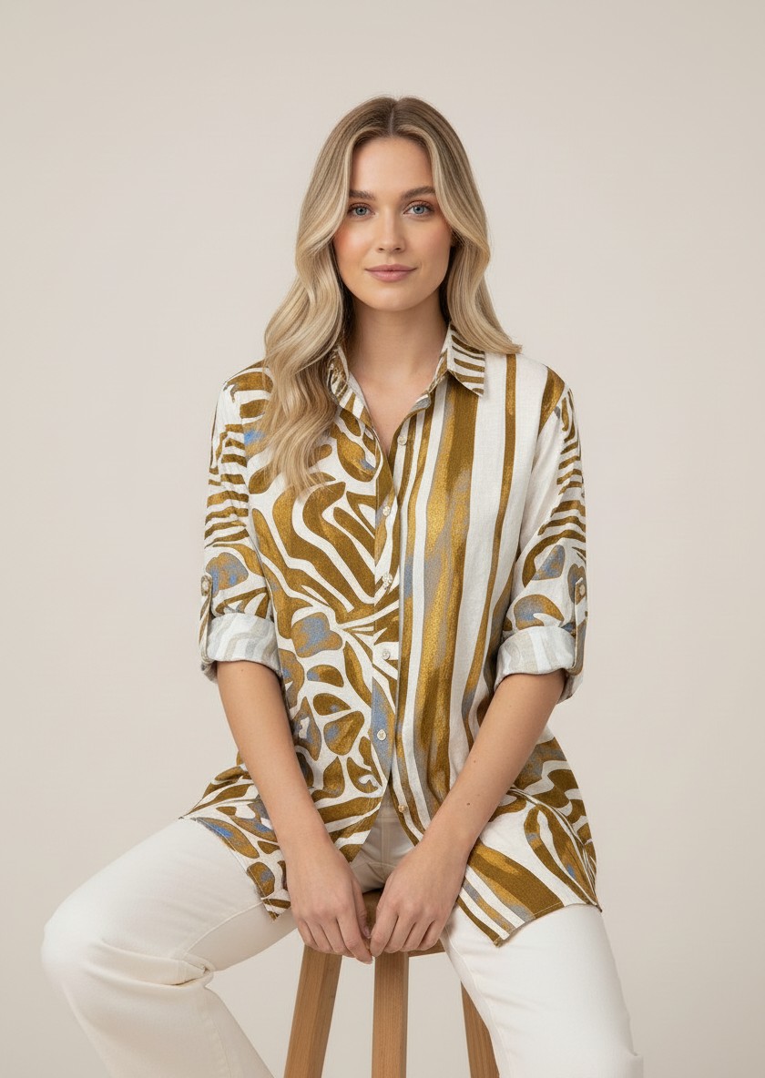 Πουκάμισο Λινό Aurora