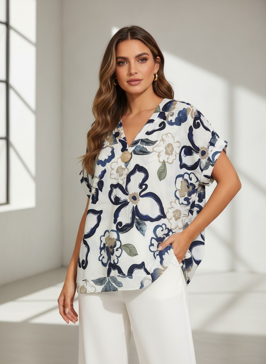 Μπλούζα  Floral Art Print