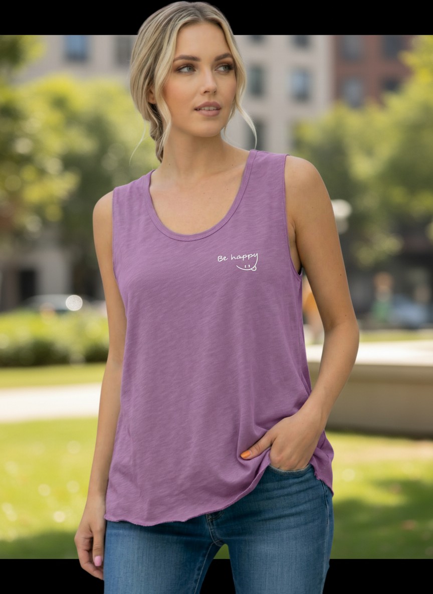 Minimal be happy Oversize cotton