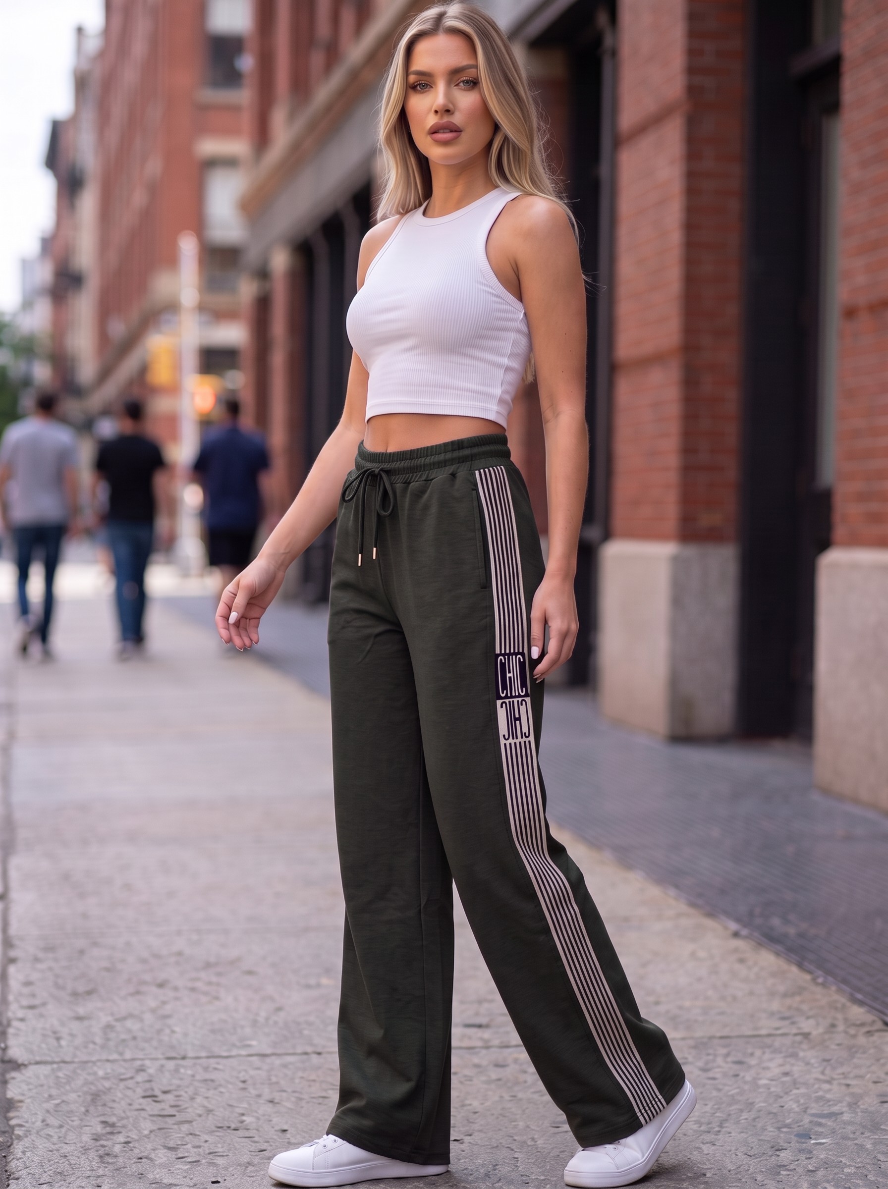 Παντελόνα φούτερ viscose Ρίγα chic - Image 3