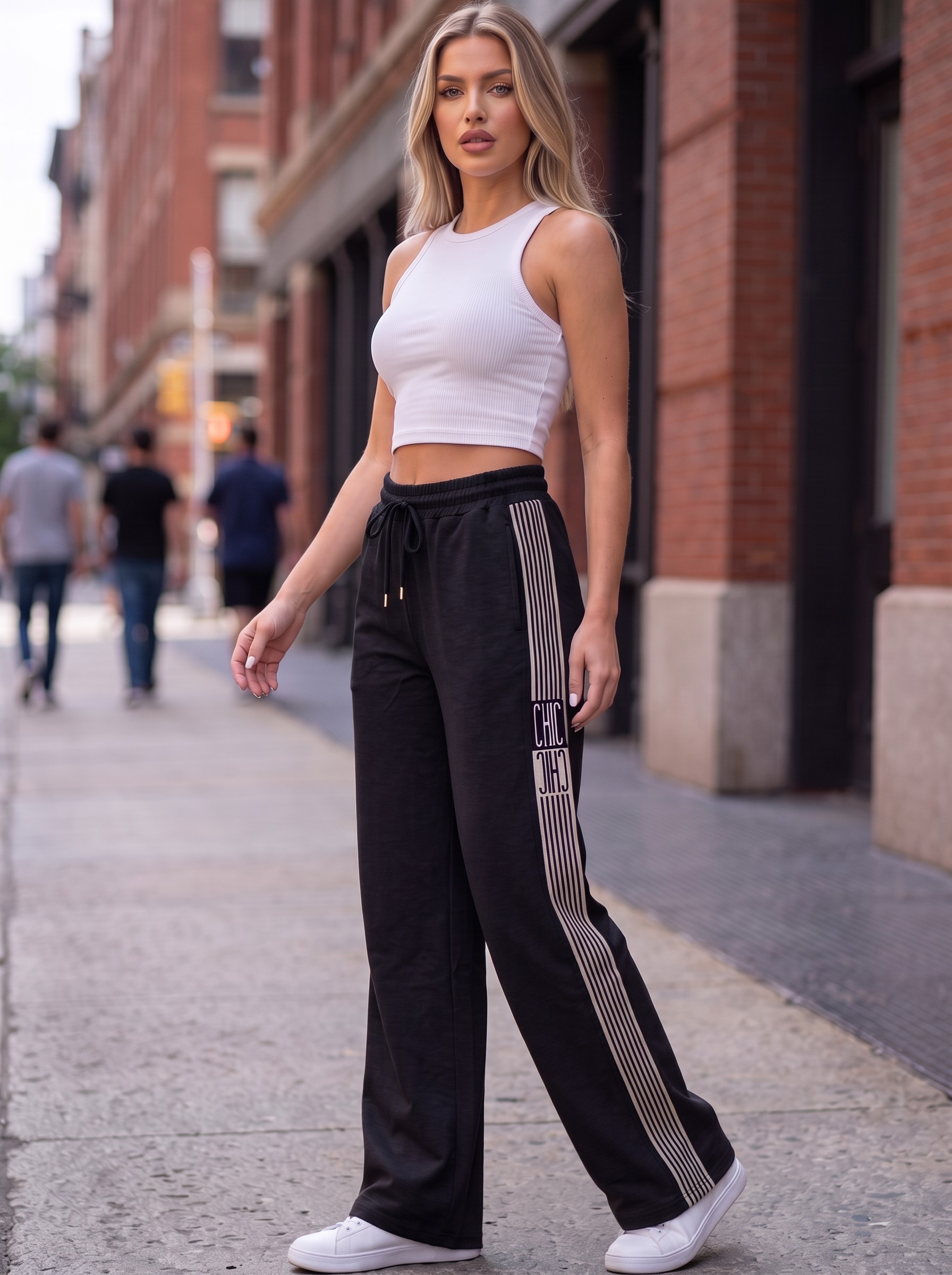 Παντελόνα φούτερ viscose Ρίγα chic - Image 2